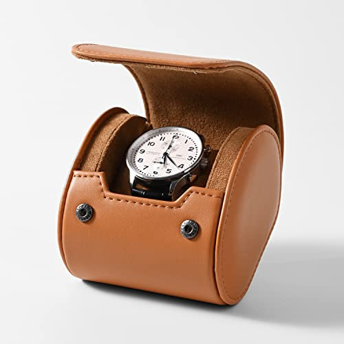 Oirlv Luxus Pu Leder Uhrenrolle Reiseetui Aufbewahrungsetui Für Geschenkbox Weihnachten Jubiläum Geburtstag(Braun) …