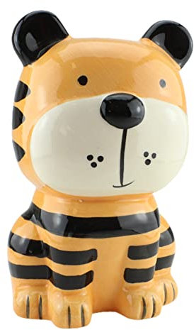 Keramik Spardose/Sparbüchse - Tiger - 10 x 12 x 18 cm - Tier Deko Spardose