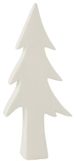 J-Line Baum Keramik WEIß MEDIUM