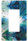 Bonito interruptor de luz decorativo de pavo real o placa de pared de toma de corriente, para interruptor de luz, atenuador, receptáculo