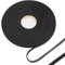 GORGECRAFT 10m Schwarzes Weiches Lederband 10mm Breit Litschi-Genarbtes Kunstleder-Besatzband PU-Lederstreifen Flache Lederschnur Schnur Für Heimwerker Gürtel Armbänder Schmuckherstellung Kleidung