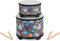 Classic Cantabile Kindertrommel Set Astronaut - Zwei Trommeln aus Holz - Mit witzigem Design - Ideal für Kinder ab 3 Jahren - Kinder-Trommeln mit 20 und 25 cm Durchmesser- Drumsticks aus Holz