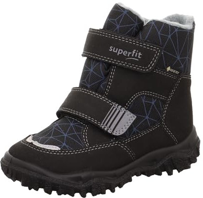 Superfit Jungen HUSKY warm gefütterte Sympatex Schneestiefel, SCHWARZ/HELLGRAU 0000, 29 EU