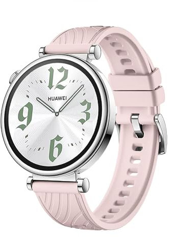 GIOPUEY Correas Compatible con Huawei Watch GT4 41mm, Suave Silicona La Correa [Resistente al Desgaste] [Transpirable] Pulsera - Pink