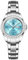 OLEVS Goldene automatische mechanische Herrenuhr Edelstahl-Lünette leuchtende wasserdichte Luxusuhren, 9993: Silbernes Band und blaues Zifferblatt, Größe L: