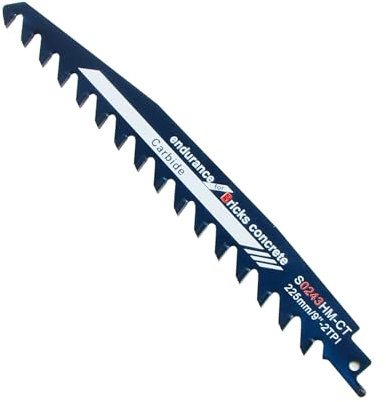 Hillylolly - Lame de scie sabre pour pierre - 225 mm - Pour des coupes rapides et propres - Pour bois grossier, bois de chauffage, bois humide