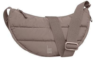 GOT BAG Puffer Moon Bag | Halbmond Gesteppte Handtasche Wasserabweisend | Stylische Puffy Umhängetasche mit verstellbarem Gurt