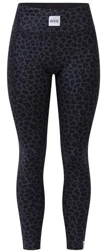 Eivy Damen Pocket Tights Leggings, Black Leopard, XL EU