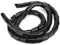 Qukaim Kabelschutz, Drahthülse, 2 Stück, 25 mm, schwarz, Spiral-PP-Drahtschutz, Kabelschutzabdeckung, Kabelschutz für Drähte und Kabel