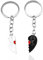 JEYORZY 2 pcs Porte Clef Couple, drôle Smiley Figurine de visage langue des signes porte-clés doigt Stickman mignon tendance sac clé de voiture pendentif Couple cadeau porte-clés, Idée Saint Valentin