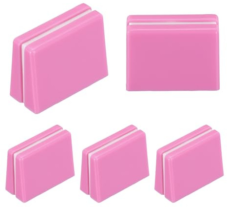 sourcing map Universal Fader Knobs, Pink Mixer Fader Caps Slider Potentiometer Replacement Plastic for DJ Controller Mixer Console, 5 Pack