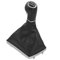 Fouedy Pomo de palanca de cambios con cubierta de piel a prueba de polvo manual de 5 6 velocidades para Opel Astra III H 1.6 2004-2010 (5 velocidades)