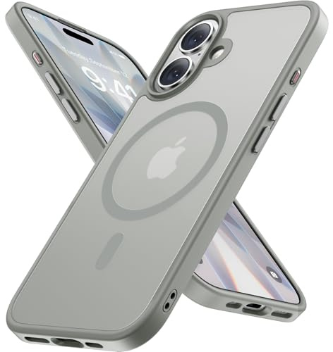 Miracase für iPhone 17 Hülle für Magsafe [TOP Militärschutz & Magnetkraft] Stoßfest Kratzfest mit Samtiger Haptik Extrem Langlebig Handyhülle für iPhone 17 6,3, Matt-Grau