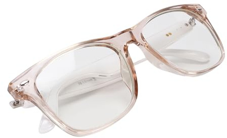 Cryfokt Smart Brille, 144 Sprachen AI Smart Translation Gläses Niedriges Rauschen 360 Grad Stereo -Magnetladung Zum Radfahren (Rosa und weißer Rahmen)