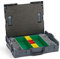 Bosch Sortimo Werkzeugkoffer-Set • L-Boxx 102 anthrazit • bestückt mit Ordnungssystem Insetboxen-Set G3