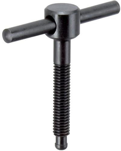 Erwin Halder Normteile 24490.0006 Knebelschrauben, DIN 6304 mit festem Knebel/ohne Druckstück, Form E, d1=M6/l1=40 mm