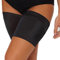 Glamza Black Pair Anti Chafing Thigh Bands Elastic Non Slip Leg Comfort Running Sports (SIZE D - (58CM - 65CM))