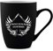 Tasse 300ml Keramik gummiert Teetasse Kaffeetasse individuell Gravur Schwarz - Ace of Spades