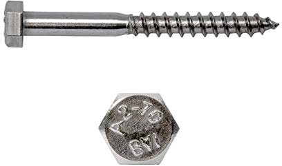 Schlüsselschrauben DIN 571 Schlüssel Schraube 10 x 100 mm 50x Sechskant Holzschrauben Sechskantschraube Dübel Holz Schrauben Stahl verzinkt ARLI 10 x 100 mm 50 Stück DIN571