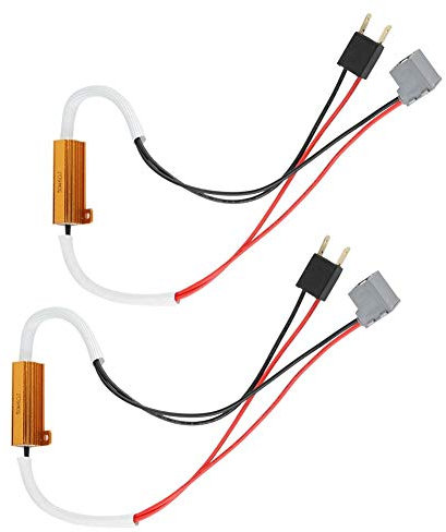 Auto LED Scheinwerfer Decoder, 2 stücke LED Scheinwerfer Nebelscheinwerfer Lastwiderstand Decoder Anti-Flicker Flash Error Canceler für H7