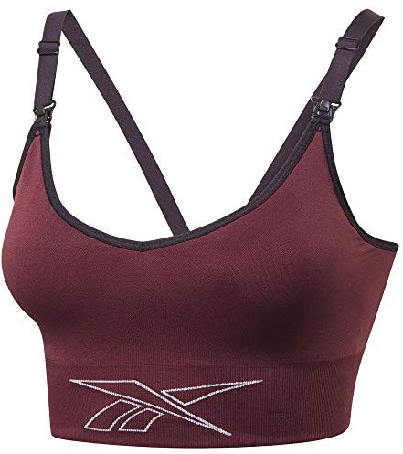 Reebok Damen S Maternity Bra Sport-BH, granatrot, XXS