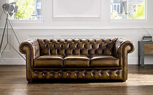 jvmoebel Chesterfield Designer Antik Stil Sofa Couchen Polster Sitz Garnitur 3 Sitzer Neu