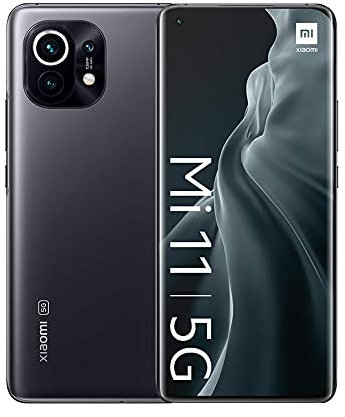 Xiaomi Mi 11 5G - Smartphone 8GB+128GB, Écran 6,81” WQHD+ AMOLED DotDisplay, Snapdragon 888, Triple Camera 108MP+13MP+5MP, 46000mAh, NFC, Gris de Minuit ,(Reconditionné)