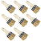 Chip Paint Brushes 2 Inch/50.8mm, 24 Pack Reusable Small Bristle Paint Brushes with Wooden Handle for Trim, Stain, Glues, Gesso in Painting and Varnishing Projects