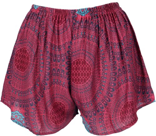 GURU SHOP Leichte Pantys, Print Shorts, Viskose, locker geschnitten | Sommerlicher Print, elastischer Bund, vielseitig kombinierbar, ideal für warme Tage.