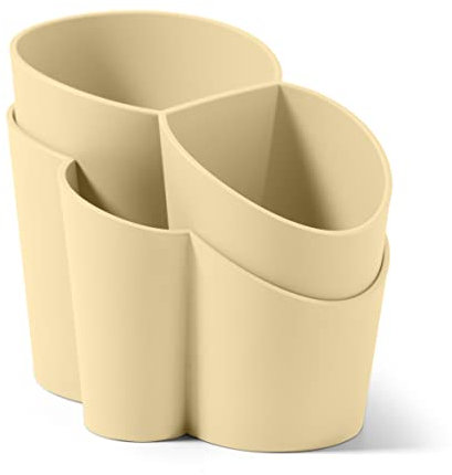 BLIMPLUS Besteck-Abtropfgestell (Desert Light) - Modern, Mediterran-inspiriert - Caddy - 4 Fächer - 100% Recycelbar