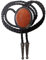Himongoo Orange Coral BOLO Tie for Men Women Leather Rope Wedding Necklace Western Cowboy Necktie (Orange Coral Stone)
