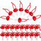 WEBEEDY 24 Stück Filz Pilz Weihnachtsdekoration Zum Aufhängen Weihnachtsbaumschmuck Dekorationen Für Weihnachten, Hochzeit, Urlaub, Party Dekoration