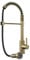 Liquida CT595BR Brushed Brass Spring Kitchen Mixer Tap with Pull Out Spray Head