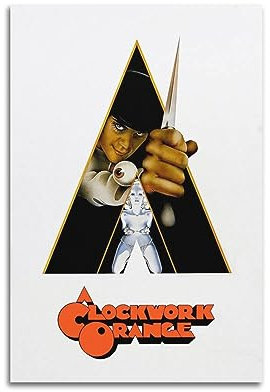 VZRSQZK Filmposter A Clockwork, Orange, dekoratives Gemälde, Leinwand-Wandposter und Kunstdruck, modernes Familienschlafzimmer-Dekor-Poster, 20 x 30 cm