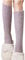 Frauen warm Fuzzy Socken Winterkorallen Fleece-Socken mittlere Cute Home massiv Wadensocken Körner Socken (Khaki, One Size)