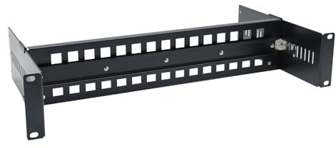 Hereta 19 Zoll justierbare Rack-Berg-DIN-Schienen-Halterung für Medienkonverter Ethernet-Schalter-industrieller PoE-Schalter mit Licht und hochfestem Aluminiumlegierungsmaterial