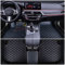 Auto Fußmatten für BMW 3 Series E90 E93(2door) 2008-2011 Allwetter Fussmatten Innenraum Zubehör Fussmatten,Schwarz-Blau