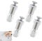 4PCS Toilet Seat Screws Set - Easy Install Top Fixing Soft Close Hinges & Expanding Rubber Nuts for Secure Fitting white
