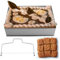 Cadre de cuisson rectangulaire réglable - 8 cm de haut - En acier inoxydable - Avec coupe-gâteau - Cadre à gâteau réglable - Forme carrée - Pour produits de boulangerie de 20 x 29,5 à 35 x 50 cm