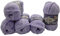 5 x 100 Gramm Ilkadim Export Velluto Strickwolle, Babywolle, 500 Gramm Strickgarn Super soft Bulky (flieder 146)
