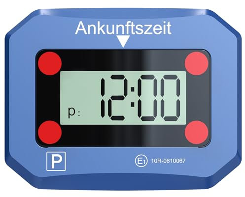 Miraval Digitale Parkscheibe, Intelligentes Parken, LCD-Anzeige, automatisch, elektrische Parkuhr,