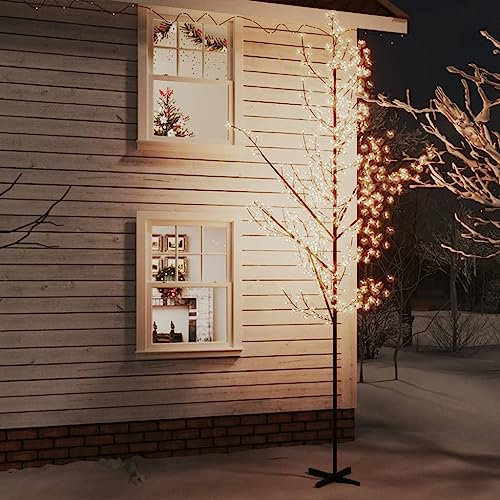Willood LED-Baum mit Kirschblüten Warmweiß 672 LEDs 400 cm