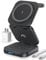 AC Island 5 in 1 Wireless Charging Station, Foldable Mag-Safe Charger Stand, Travel Wireless Charger for iPhone 16/15/14/13/12 Series, Apple Watch S10-1/Ultra, for Airpods 4/3/2/Pro (Black)