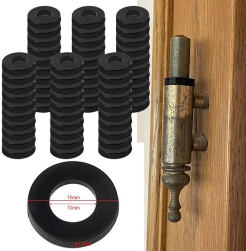 Hinge Washer Set 60 Plastic Fittings to Enhance For door Functionality and Longevity (15mm*10mm*1.2mm)