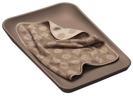Leander Wickelauflage Matty mocca + Topper dots mocca