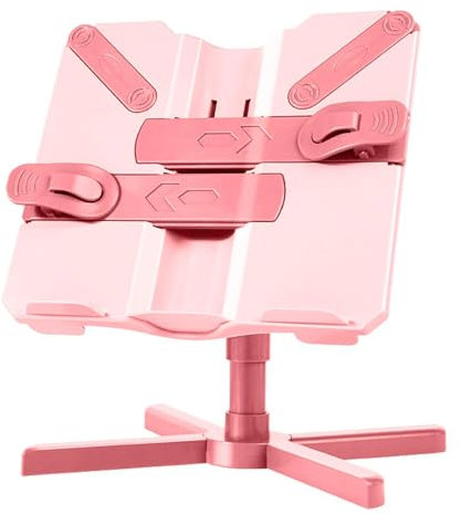 Kitchen Sink Cookbook Stand, Book Stand for Reading, Textbook Stand with a Retractable Clip, Cooking Book Holder, Desktop Riser, Waterproof Recipe Book, Rack for Kitchen, Classroom, Exercise Room