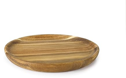 IBILI - Assiette en bois d'acacia avec revêtement d'huile, 16 cm