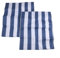 URPIZY Funda de repuesto para tumbona de playa, poliéster, 120 x 44 cm, a rayas, color blanco y azul, impermeable, de secado rápido, universal, para tumbona de jardín, silla plegable (2 unidades)