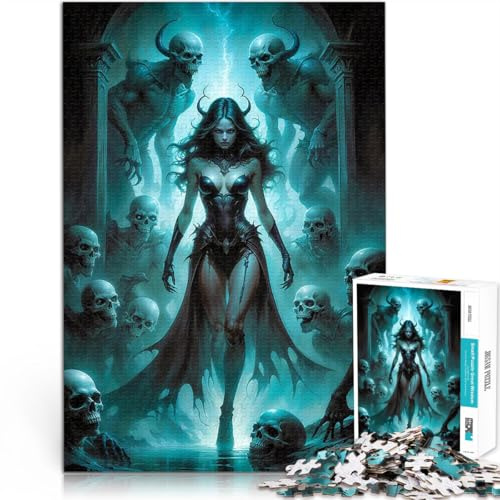 1000-Teile-Puzzle für Teenager Spielzeug für die ganze Familie Lilith, Königin der Dämonen, Dark Fantasy EIN Kunstwerk75x50cm