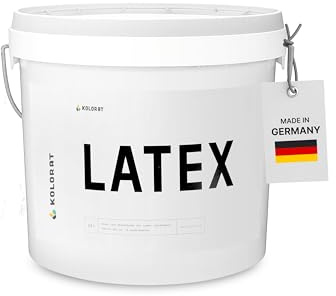 Kolorat® Latexfarbe, weiß 2.5L – Abwaschbar & seidenmatt | Made in Germany | Hochdeckend, geruchsarm, abwaschbar, seidenmatt, für Küche, Bad & Flur, atmungsaktiv